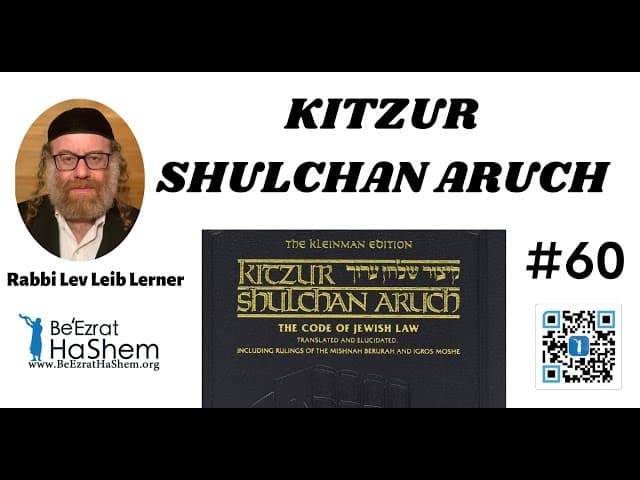 KITZUR SHULCHAN ARUCH - 60