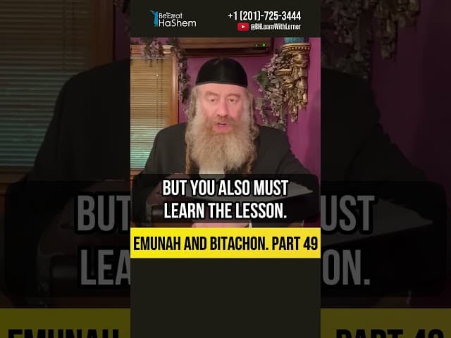 4️⃣9️⃣ Emunah and Bitachon 💡 What World Events Are Really Telling the Jewish People #Torah #shorts