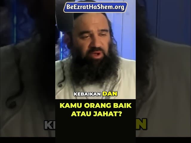 1 Perbuatan Baik Bisa Mengubah Segalanya! (Tes Kepribadian) #Torah #Yahudi #RabiYaronReuven