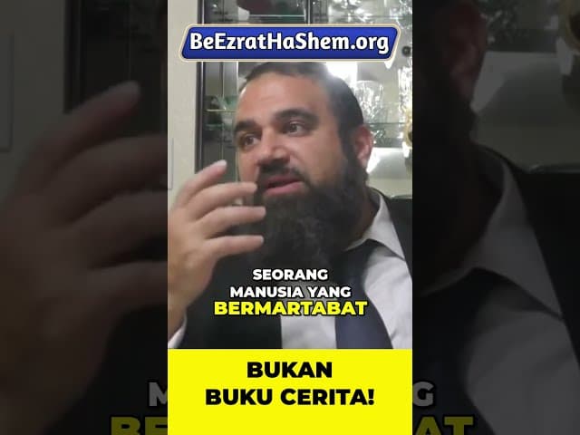 Torah Bukan Buku Sejarah #Torah #Yahudi #RabiYaronReuven