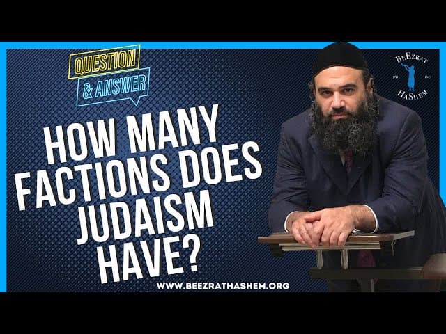 HOW MANY FACTIONS DOES JUDAISM HAVE?