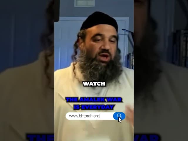 The Amalek War is Everyday #Torah #OrthodoxJudaism #RabbiYaronReuven #Judaism