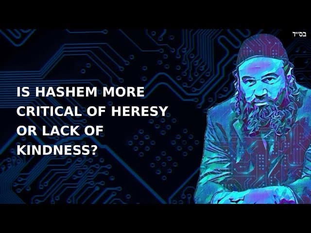 IS HASHEM MORE CRITICAL OF HERESY OR LACK OF KINDNESS?