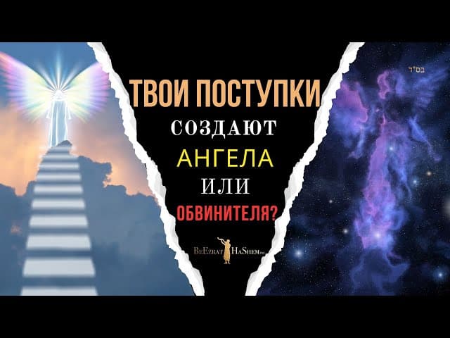 Твои поступки создают Ангела или Обвинителя? | Раввин Ярон Реувен