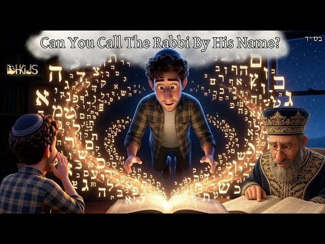 Can You Call The Rabbi By His Name? | TORAH FOR KIDS AI
