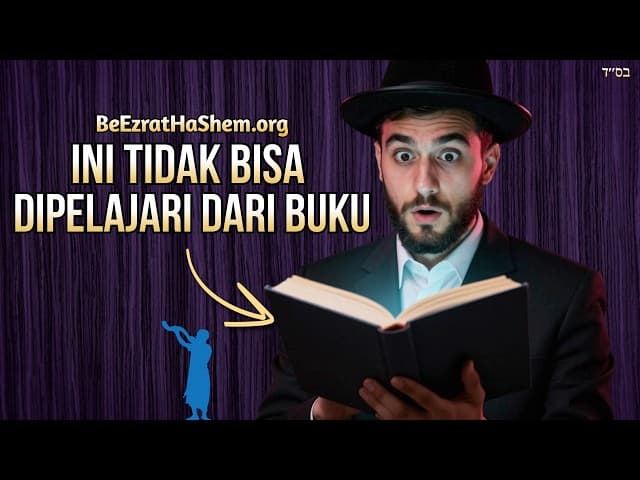 Torah Tidak Bisa Dipelajari Dari Buku