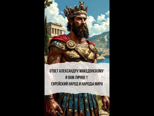 ➡️ Ответ Александру Македонскому и вам лично ‼️ Еврейский народ и народы мира #shorts #тора