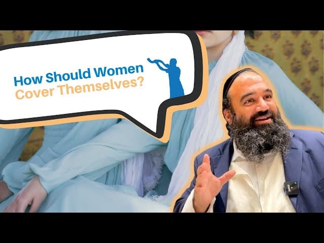 How should women cover themselves?