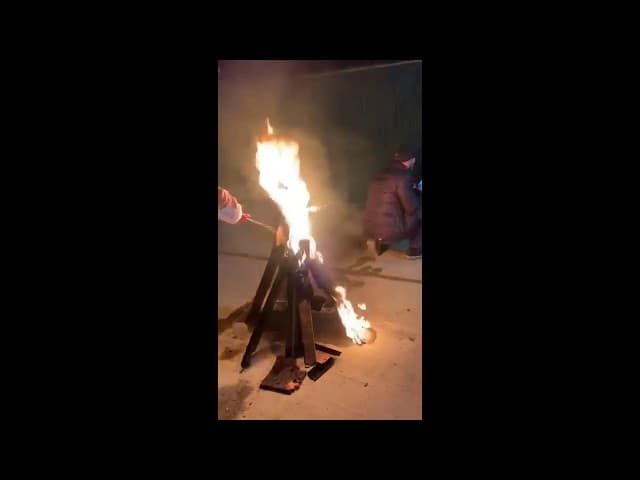 Holy Bat Yisrael Burning Her Wig Avodah Zarah In The Merit of Rebbi Shimon Bar Yochai