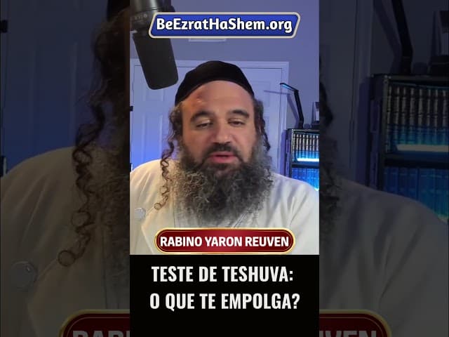 Teste de TeShuvá O Que Te Empolga #Torá #Judeu #RabinoYaronReuven #short