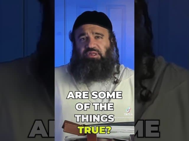 Tonton STUMP THE RABBI (153) https://youtu.be/BHIdXmTaEiQ
