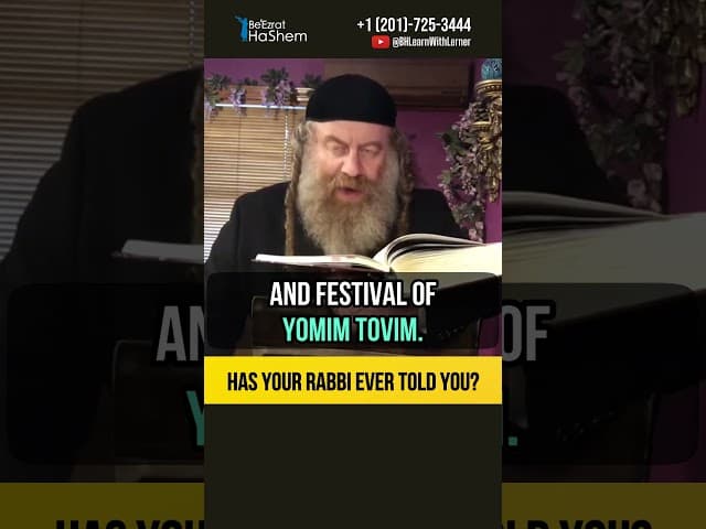 Has your rabbi ever told you? ⚠️ Is it allowed to work on Chol HaMoed? #shorts #torah