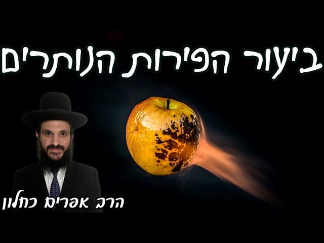 Biur (Eradication) Of The Remaining Shemita Fruits