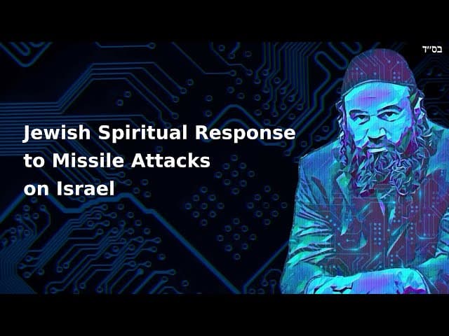 Jewish Spiritual Response to Missile Attacks on Israel
