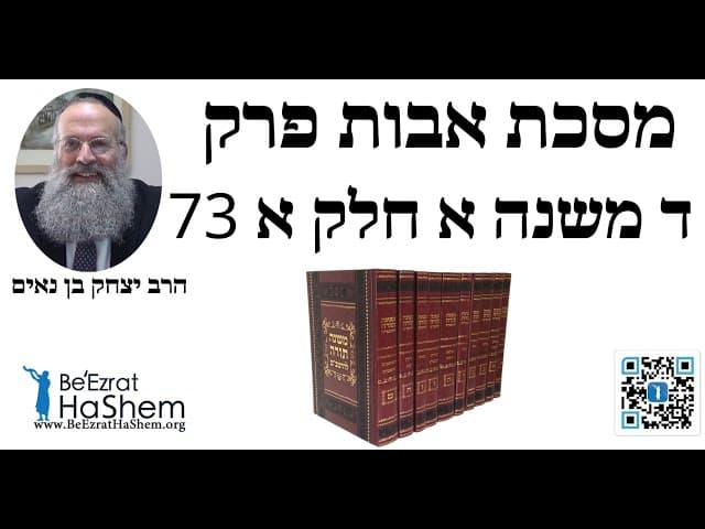 הרב יצחק בן נאים - מסכת אבות פרק ד משנה א חלק א 73