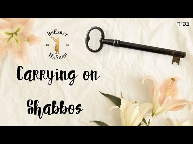 Can We Wear a Key on a Necklace Outside of the Eruv?