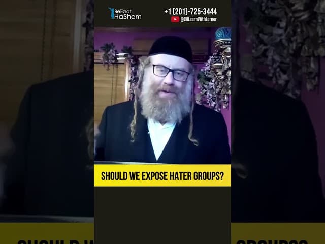Should we expose hater groups? #Torah #shorts