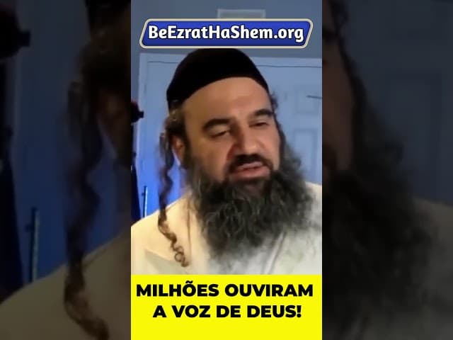O Dia em que Milhões Ouviram a Voz de Deus #Torá #Judeu #RabinoYaronReuven