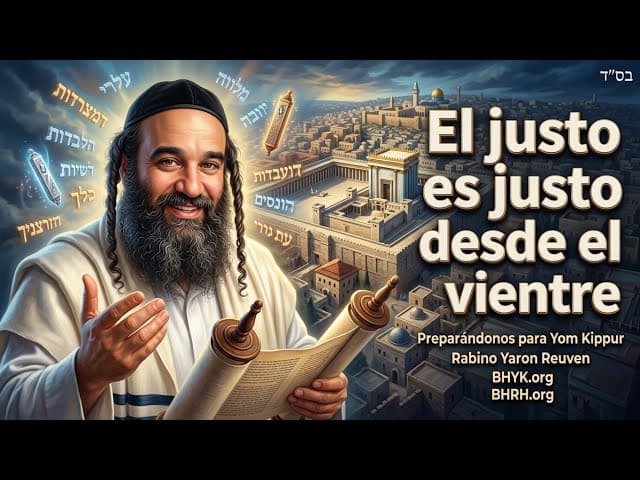 El Justo es justo desde el vientre