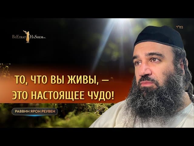 То что вы живы, — это настоящее чудо! | Раввин Ярон Реувен