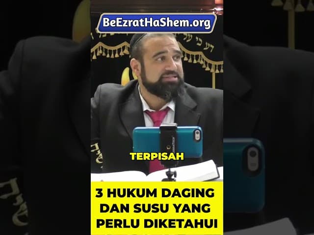 3 Larangan Daging & Susu #Torah #Yahudi  #RabiYaronReuven