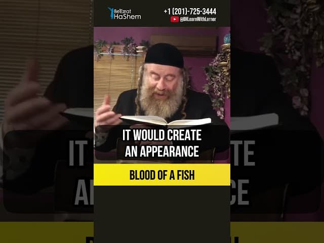 Blood of a fish 🐠 Is it allowed? #shorts #torah