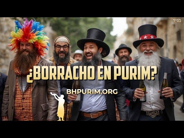 ¿Es mitzvá emborracharse en Purim?