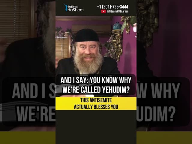 This antisemite actually blesses you ‼️Why are we called Jews #shorts #torah