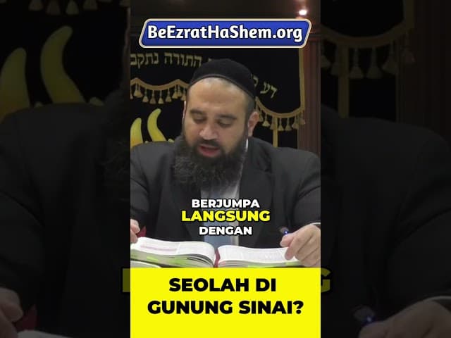Saat Belajar Torah, Kita Seolah Berdiri di Gunung Sinai? #Torah #Yahudi #RabiYaronReuven