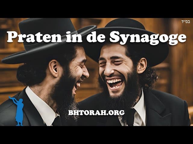 Het serieuze probleem van praten in de synagoge