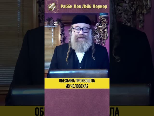 Обезьяна произошла из человека? #Тора #shorts