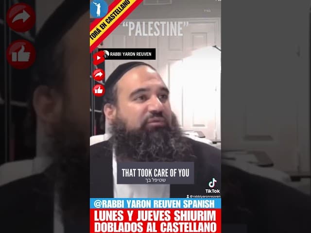 El Rabbi Reuven responde a partidarios del terrorismo palestino - Un Clip doblado al Castellano