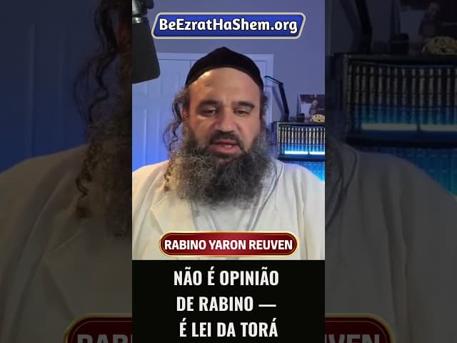 Não É Opinião de Rabino — É Lei da Torá #Torá #Judeu #RabinoYaronReuven #Shorts