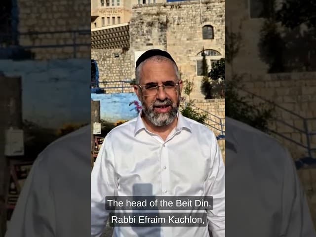 Praying in Tzfat Israel for Rabbis Supporters