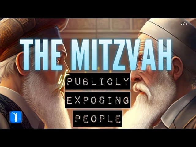 El Precepto de denunciar públicamente a ciertas personas. Una Película de BeEzrat HaShem Inc.