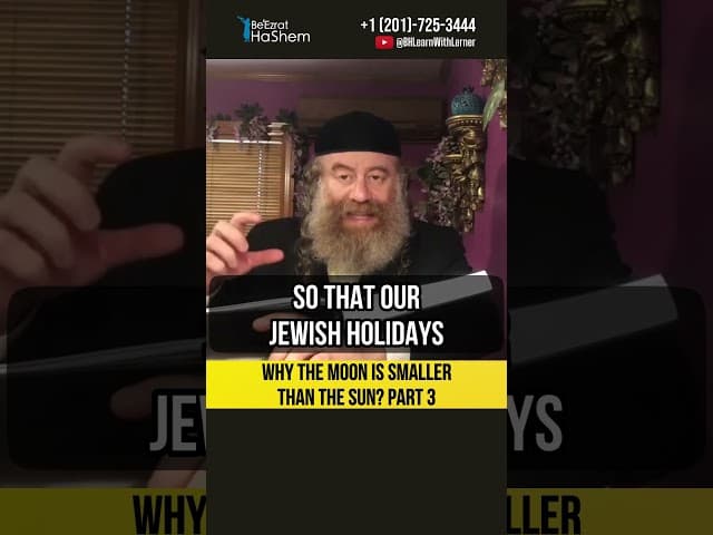 3️⃣ Why the moon is smaller than the sun #shorts #torah