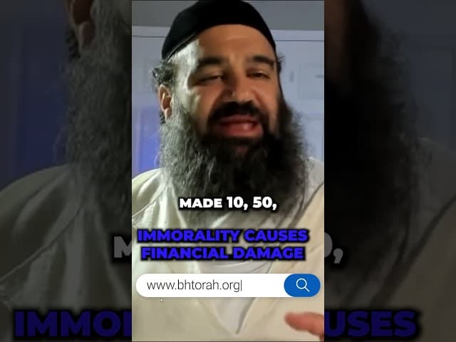 Immorality Causes Financial Damage #rabbiyaronreuven #God #torah #judaism #Jewish