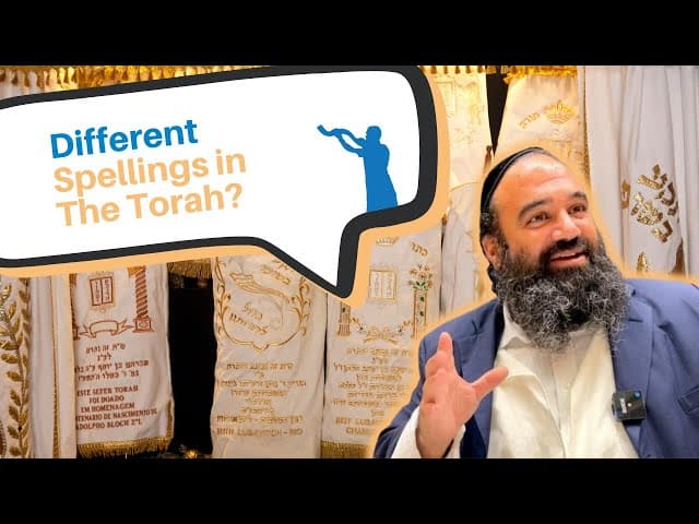 Is there a different spelling in the Torah for Sephardim and Ashkenazim?
