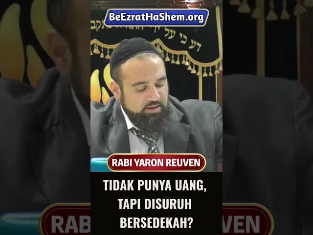 Tidak Punya Uang, Tapi Disuruh Bersedekah #Torah #Yahudi #RabiYaronReuven #shorts
