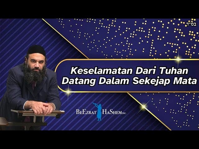 Keselamatan Dari Tuhan Datang Dalam Sekejap Mata