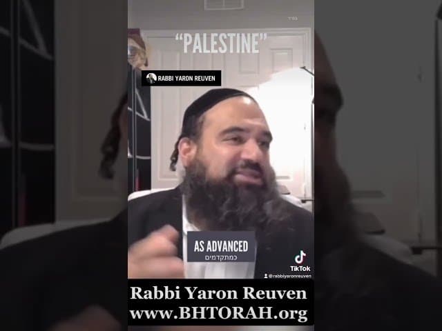 Rabí Reuven responde a apoyo a terrorismo palestino