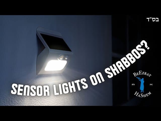 How to Avoid Unintentionally Triggering a Sensor Light on Shabbos?