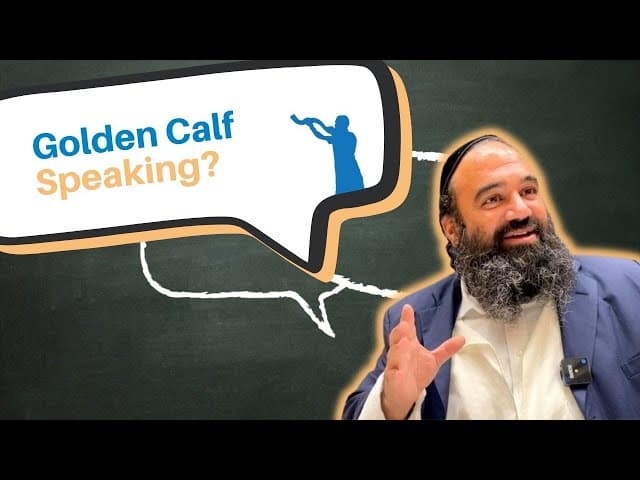 Why was the golden calf given the ability to speak?