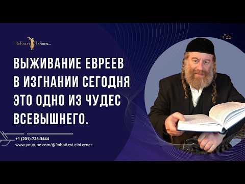Выживание евреев в Изгнании сегодня это одно из чудес Всевышнего.
