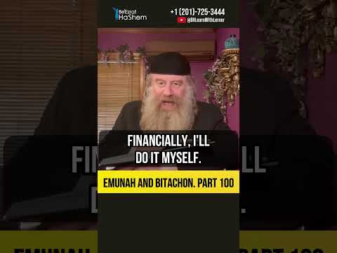 [100] Emunah and Bitachon 💡How Much Hishtadlus Do You Really Need #Torah #shorts