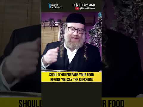 Should You Prepare Your Food Before You Say the Blessing? #Torah #shorts