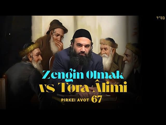 Zengin Olmak vs Tora Âlimi - MUSSAR Pirkei Avot